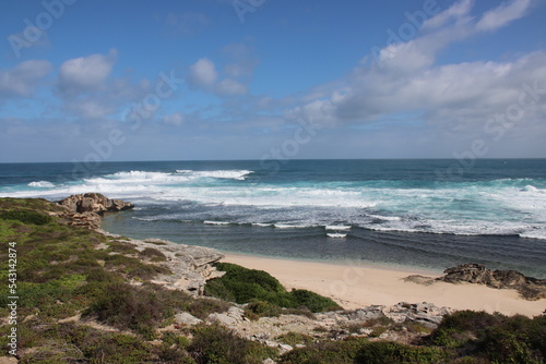 Beach scene  Cape Vlamingh  Rottnest Island  Western Australia.