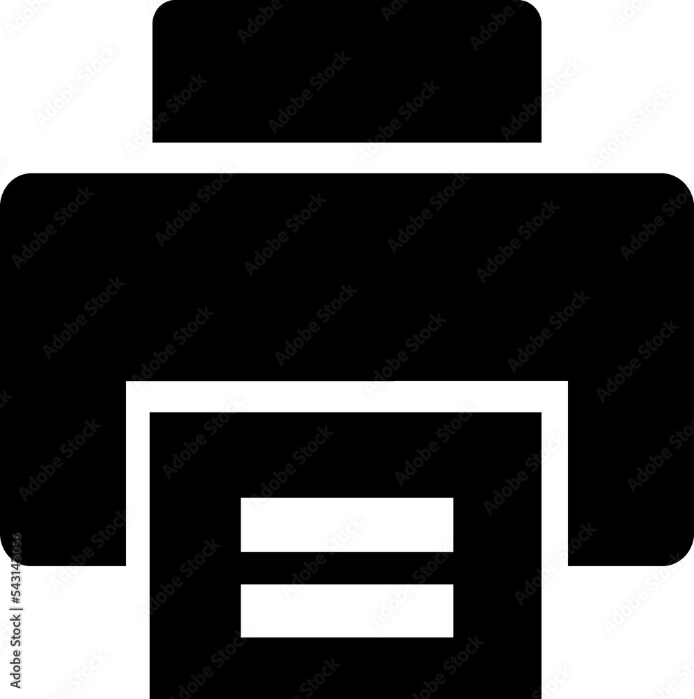Printer glyph icon