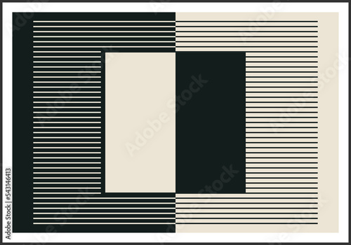 Trendy abstract creative minimalist artistic black and white composition photo