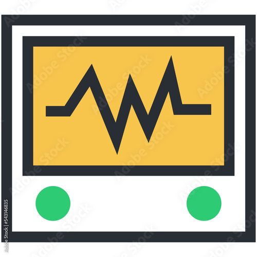 Ecg Machine Vector Icon