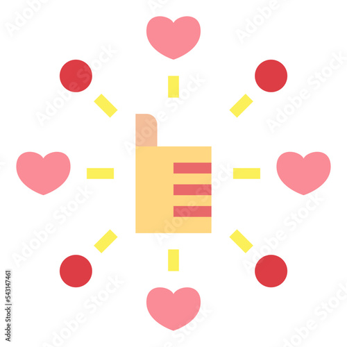 favourite flat icon style