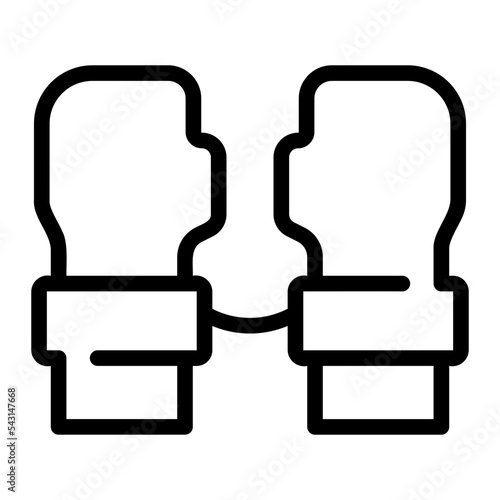 arrested line icon