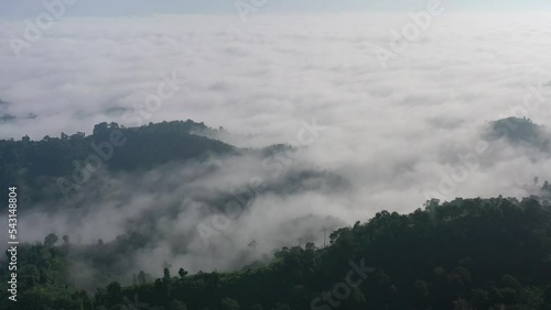 Sajek Valley. Baghaichhari Upazila in Rangamati District. Aerial View. Beautiful Bangladesh photo