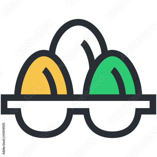 Poultry Eggs Vector Icon