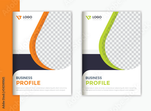 Creative Corporate brochure cover design, business portfolio layout, magazine cover vector