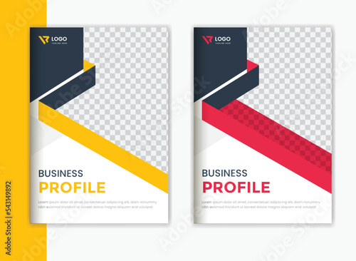 Modern Corporate brochure cover design, business portfolio layout, magazine cover vector