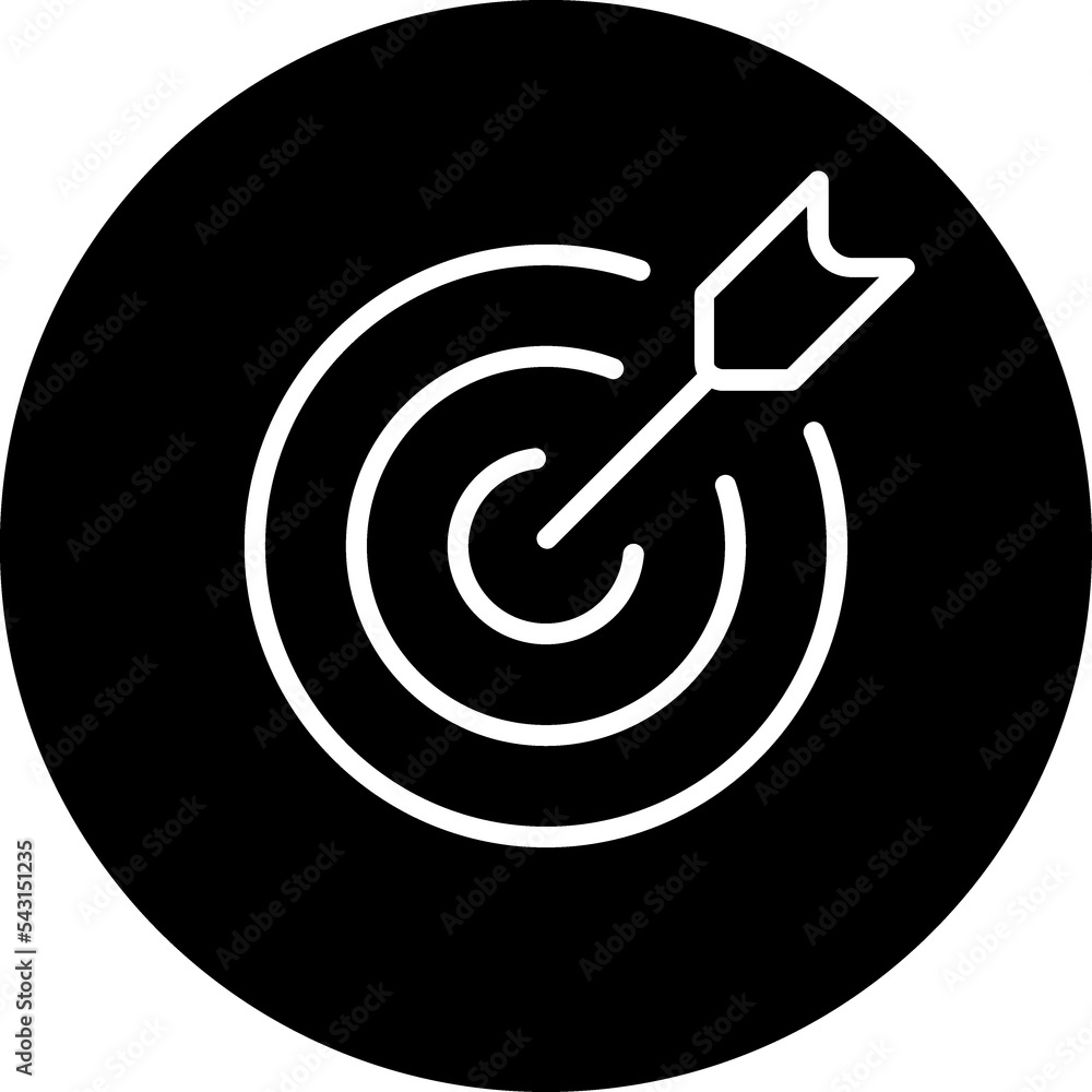 Goal, mision, aim symbol Goal, mision, aim symbol