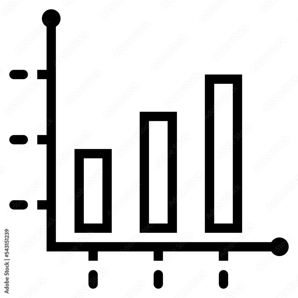 statistics line icon style statistics line icon style