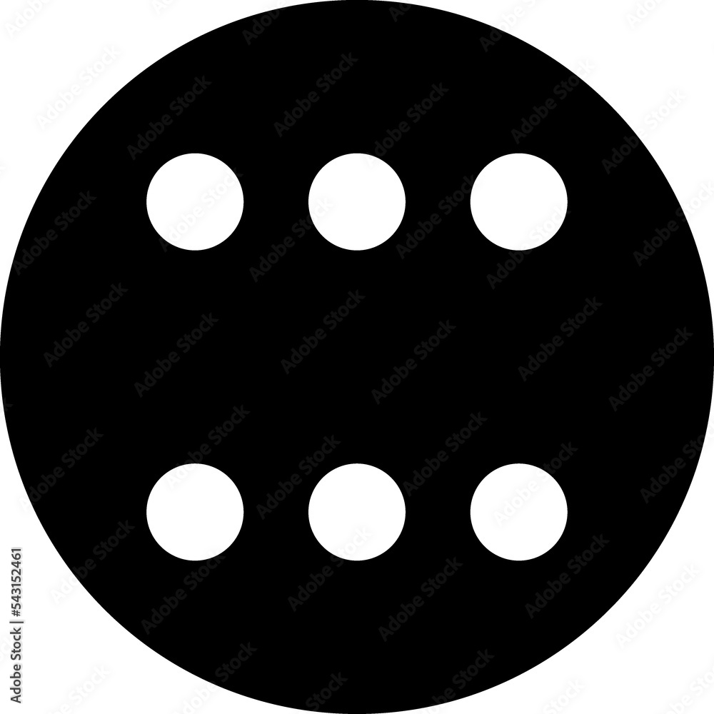 Obraz premium Dice glyph icon