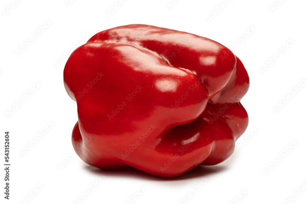 Red bell pepper isolated on a white background. Red bell pepper isolated on a white background.