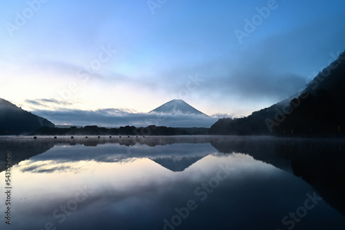 Mount Fuji in the morning mist