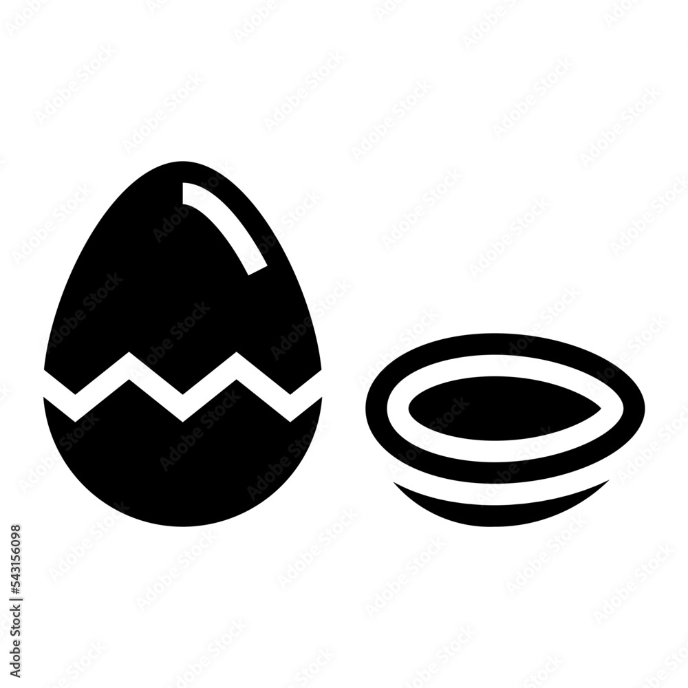 egg glyph icon style