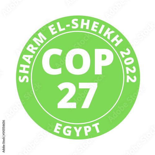 COP 27 in Sharm el-Sheikh, Egypt symbol icon