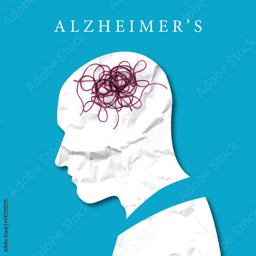 Alzheimer’s Disease head, chaos, dementia