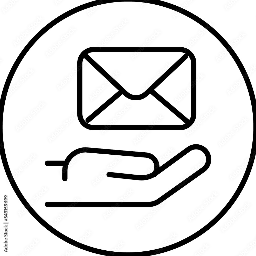 Mail, e-mail, message line icon Mail, e-mail, message line icon