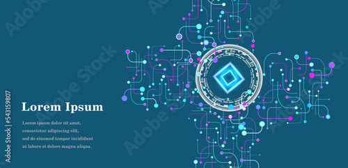 幾何学 抽象 AI 人工知能 科学 背景