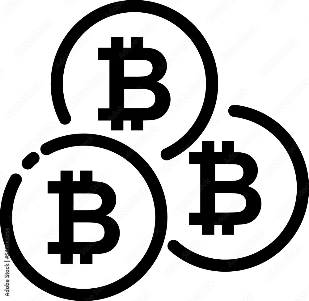 Obraz premium Bitcoin, mining, crypto symbol 
