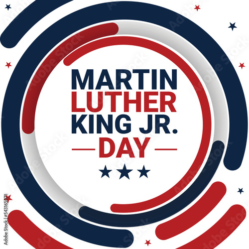 Martin Luther King Jr. Day Wallpaper Design replaceable Vector. Patriotic concept backdrop