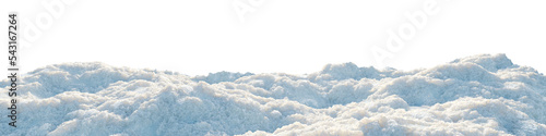 Fototapeta Snowy landscape isolated on png transparent background