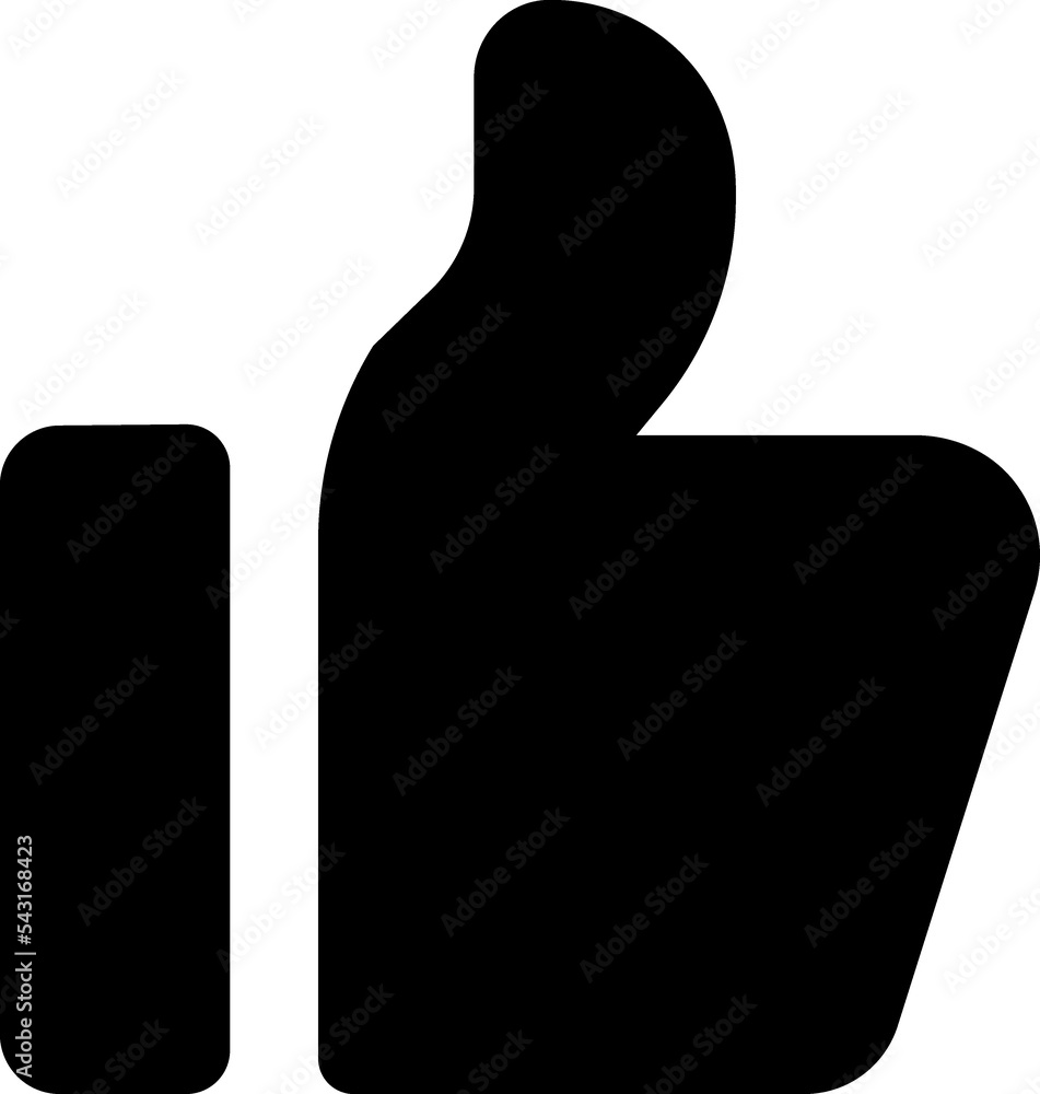 Thumb up line icon. Like icon