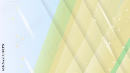 Soft blue background with golden lines and light blue gradient.