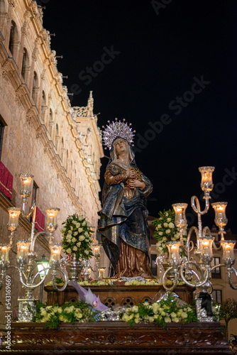 PROCESION DE SEMANA SANTA SALAMANCA 2022 JUEVES SANTO SERÁFICA HERMANDAD DE NAZARENOS DEL SANTÍSIMO CRISTO DE LA AGONÍA 
