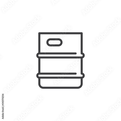 Beer keg line icon