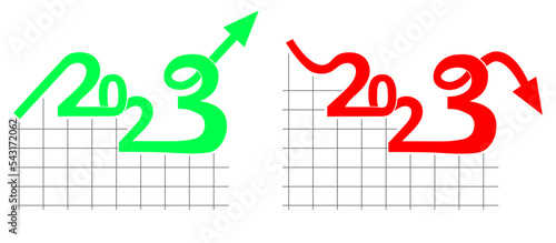 2023 market trend illustration chart