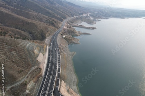 Malatya Elazig road, coalhan bridge, karakaya dam lake photo