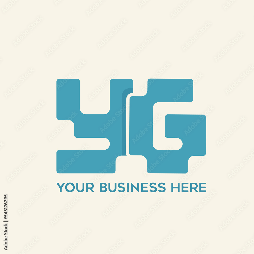 YG monogram logo signature icon.Letter y, letter g alphabet initials isolated on light fund.Lettering sign.Modern design, web, tech, minimal style characters.Geometric typography.