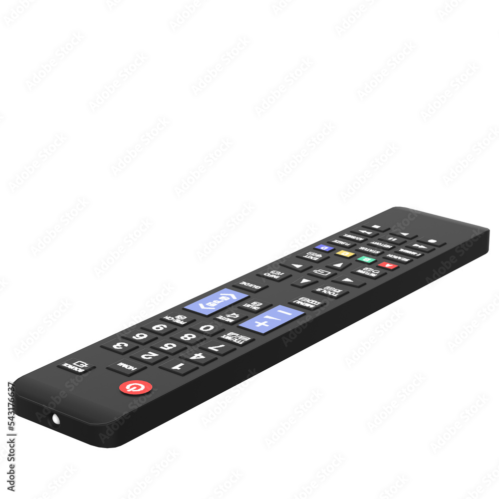 3d rendering illustration of a TV remote control 3d rendering illustration of a TV remote control
