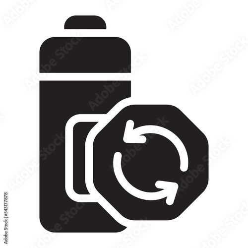 rechargeable glyph icon
