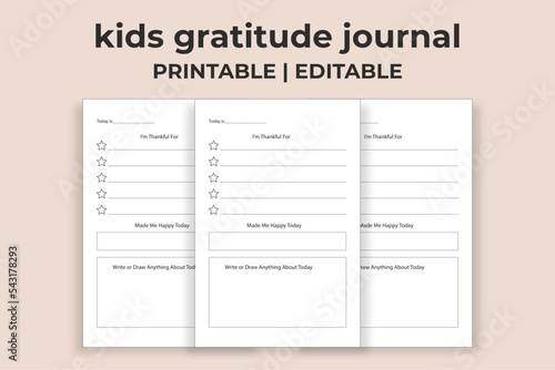 kids gratitude journal