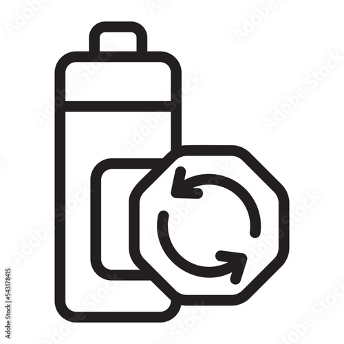 rechargeable line icon