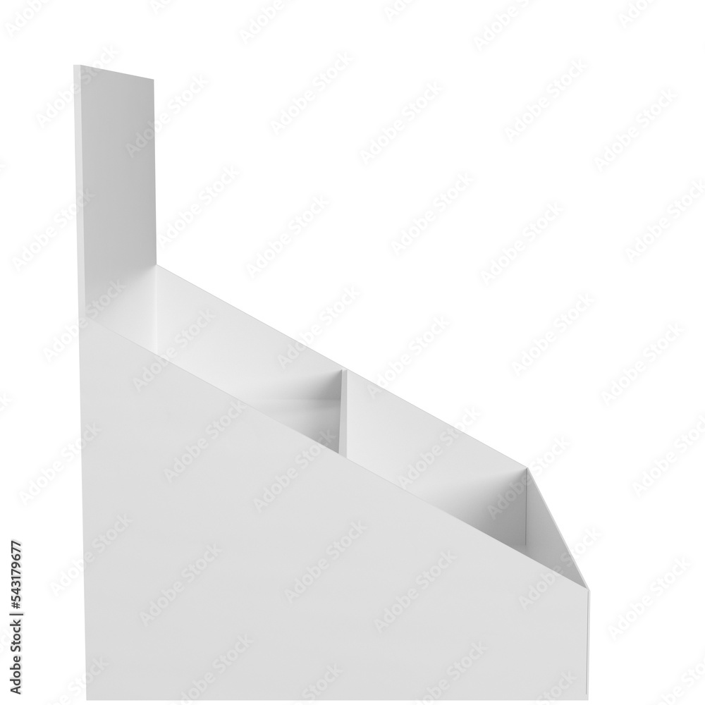 3d rendering illustration of a two tiers counter display Stock ...