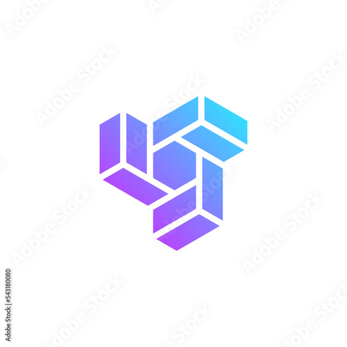 a logo illustration depicting web3, metaverse