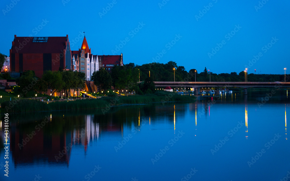 Fototapeta premium panorama of the city of malbork poland europe