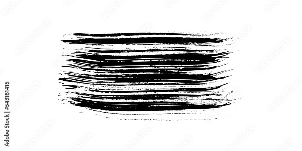 Black brush stroke on white background Black brush stroke on white background