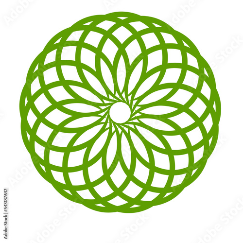 Template for laser cutting wall clock. Vector maket