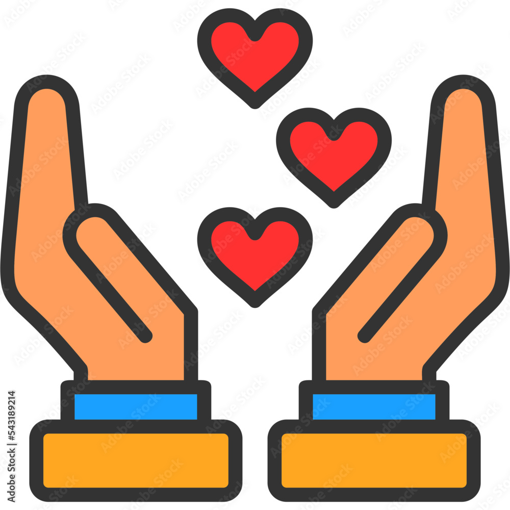 Obraz premium Care Icon