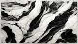 Luxurious black marble texture. Marble ink from exquisite original painting for abstract background. Detailed marble slab. White granite ceramic  3d illustration