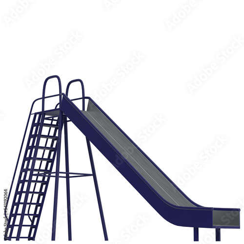 3d rendering illustration of a park slide