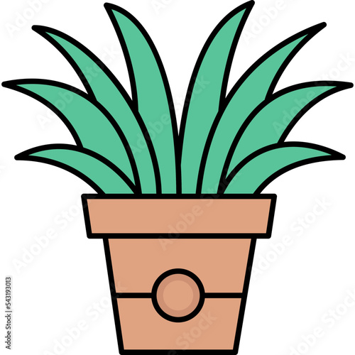 Houseplant  Which Can Easily Modify Or Edit

