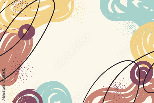 Abstract hand drawn pastel background