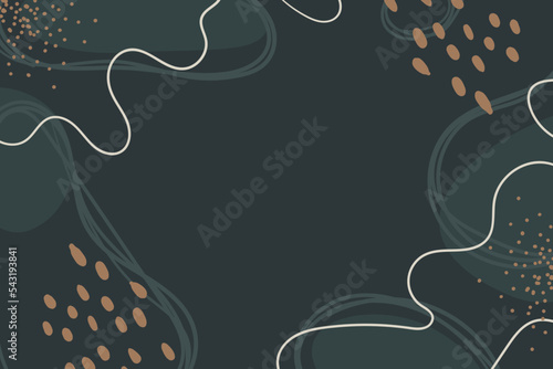 Hand drawn wavy dark background