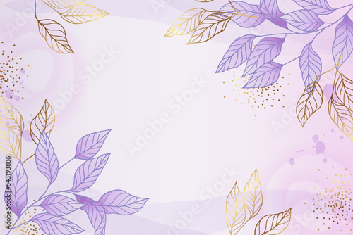 Hand painted watercolor floral background