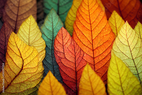 Autumnal leaves background