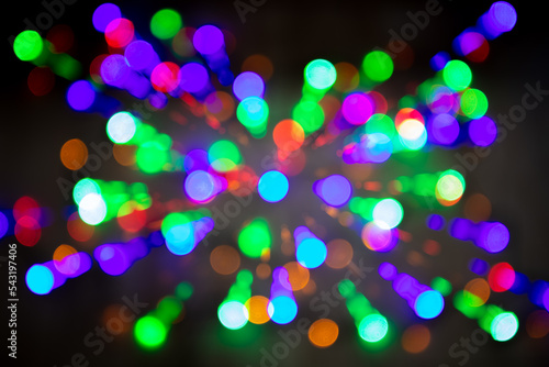 Background with colorful abstract lights.