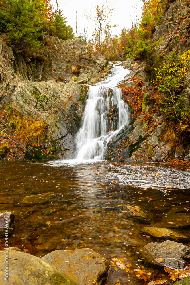 Cascade of Bayehon the highest waterfall of Belgium in the Ardennes, the Bayehon is a wild stream that rises in Neûr Lowé Fen. In Longfaye it hurls itself into the depths as a waterfall. Cascade of Bayehon the highest waterfall of Belgium in the Ardennes, the Bayehon is a wild stream that rises in Neûr Lowé Fen. In Longfaye it hurls itself into the depths as a waterfall.