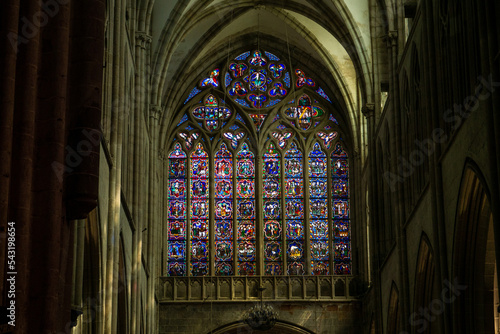 stained glass window in church © Baca